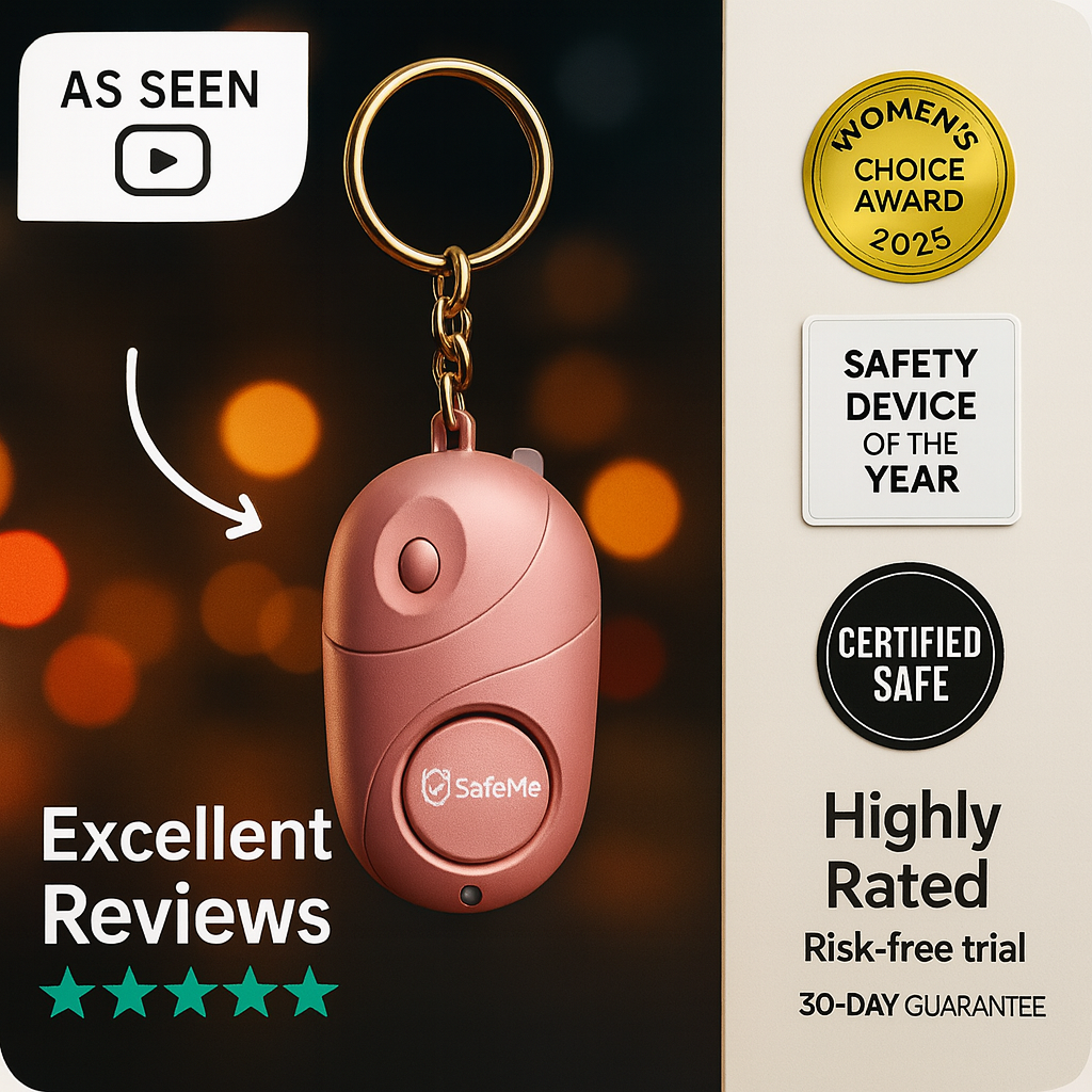 SafeMe™ Personal Safety Alarm – Stay Safe Anywhere