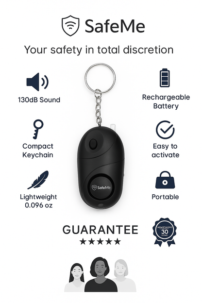 SafeMe™ Personal Safety Alarm – Stay Safe Anywhere